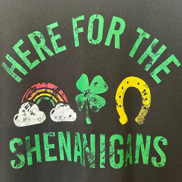 "Here for the Shenanigans" graphic t-shirt sz M - Picture 2 of 7